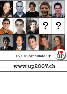 <a href="http://www.up2007.ch">UP: Les candidats</a>
